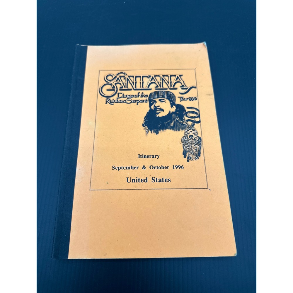 Santana Dance of the Rainbow Serpent 1996 US Tour Itinerary Music Memorabilia